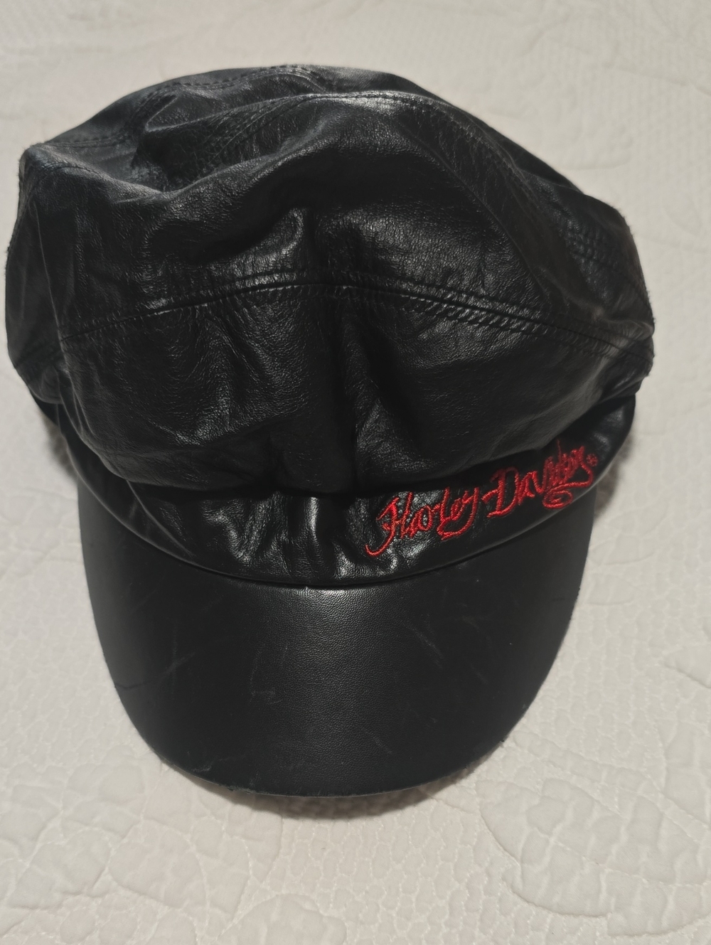 Harley-Davidson Black Cap with Red Embroidered Logo